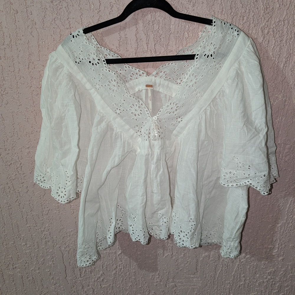 Free People Costa Blouse